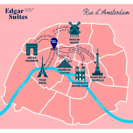 Edgar Saint-lazare - Amsterdam 4* Париж